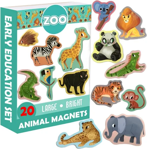 Miniatura 13 de Imanes de nevera para niños pequeños – magdum – 30 imanes de animales marinos para refrigerador – Imanes reales de animales del océano para niños