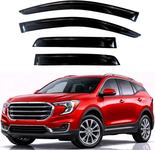 Miniatura 198 de KPY Visor de ventana compatible con Hyundai Tucson 2021-2025, 4 piezas de deflector de ventilación para ventana lateral, estilo Mugen, protector