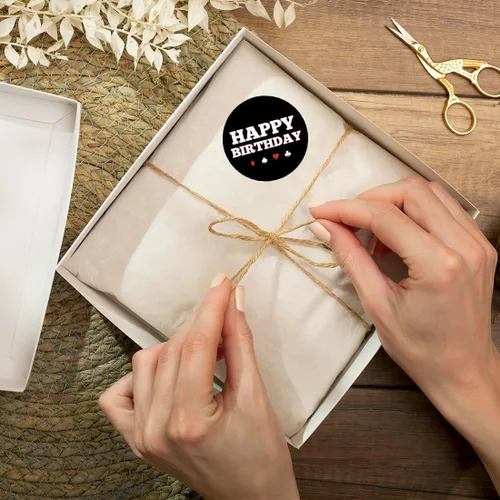 Miniatura 3 de Andaz Press Trío de etiquetas de chocolate para cumpleaños, se adapta a recuerdos de fiesta de besos, fiesta de póquer, paquete de 216 Fiesta