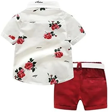 Miniatura 4 de Mubineo Conjunto de bermudas de verano para niños pequeños y niños pequeños