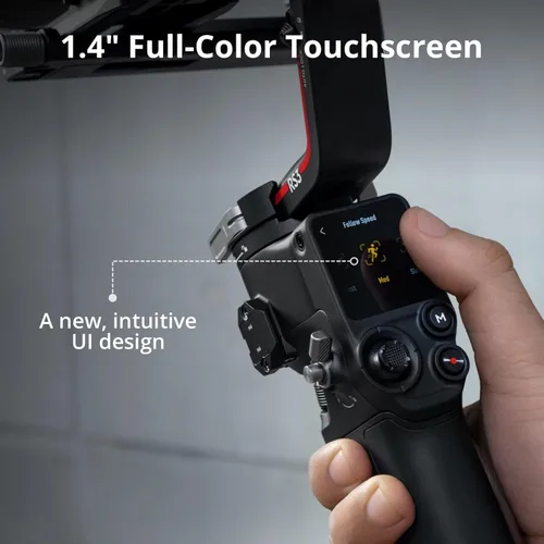 Miniatura 7 de DJI RS 3 Mini, estabilizador de cardán de 3 ejes para cámaras Canon/Sony/Panasonic/Nikon/Fujifilm, carga útil probada de 2 kg (4.4 lbs)