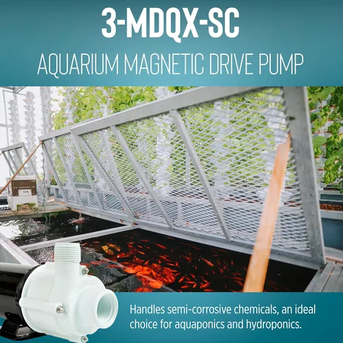 Miniatura 6 de Little Giant 3-MDQX-SC 581507 Bomba de circulación para acuario de flujo sin accionamiento magnético no sumergible de 115 voltios, 1/15 HP, 1000