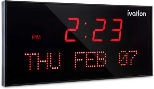 Miniatura 11 de Ivation, 0136BLU, enorme reloj digital LED, dispositivo electrónico de referencia
