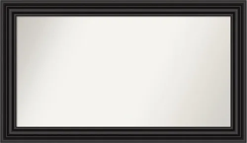 Miniatura 295 de Amanti Art Espejo personalizado, espejo de baño negro puente, espejo de pared o espejo de tocador de baño sobre el fregadero (26 x 26 pulgadas)