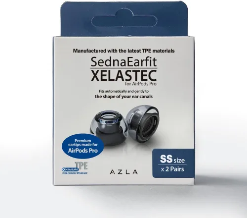 Miniatura 2 de AZLA XELASTEC para Airpods Pro de 1ª y 2ª generación (M) - Reemplazo de la punta de los auriculares Airpod Pro - Puntas para Airpod Pro con silicona