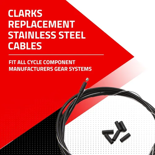 Miniatura 6 de Clarks Cable de engranaje de acero inoxidable 6086, negro