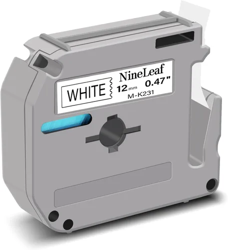 Miniatura 17 de NineLeaf Paquete de 1 cinta de etiquetas compatible con Brother P-Touch M MK521 M-K521 M521 Negro sobre azul 3/8 pulgadas (0.354 in) x 26.2 pies