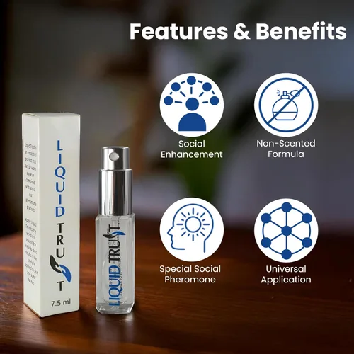 Miniatura 5 de Spray Liquid Trust Feromonas para mujeres y hombres Ayuda de unión social Fórmula de confianza para conexiones Agradable al tacto Fórmula