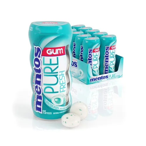 Goma de mascar en envase de bolsillo, 1.06 onzas, de Mentos (paquete de 10)