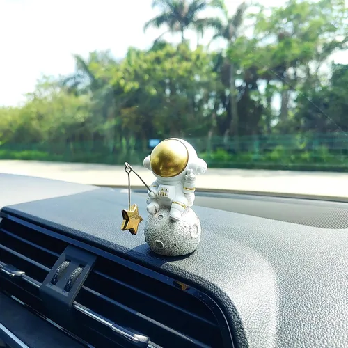 Miniatura 3 de Lindos adornos de coche de pesca para salpicadero, decoración de tablero de instrumentos de coche de peces oscilantes, divertida decoración de coche