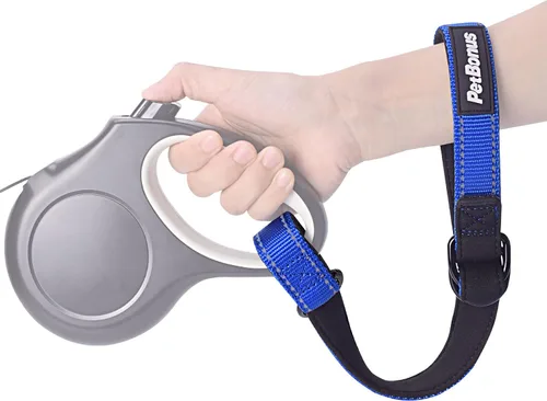Miniatura 20 de PetBonus Correa corta para perro, correa de seguridad para correa retráctil para perro, diseño reflectante y mango acolchado suave ajustable, capa