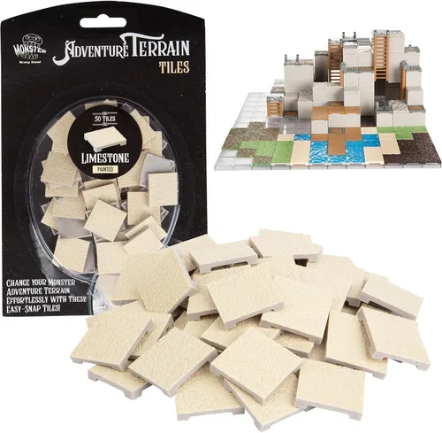 Miniatura 13 de Monster Adventure Terrain- Paquete de expansión de 50 piezas de azulejos de hierba, pintado a mano de 1 x 1, juego de azulejos, fácil de ajustar