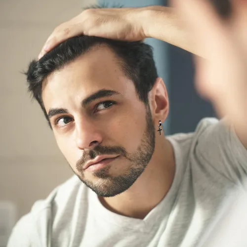 Miniatura 5 de Cupimatch Aretes con cruz de acero inoxidable, 3-6 pares, para hombre