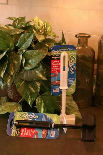 Miniatura 6 de Picador ChopStir Original para hacer hamburguesa de carne picada, para vegetales y huevo Rojo