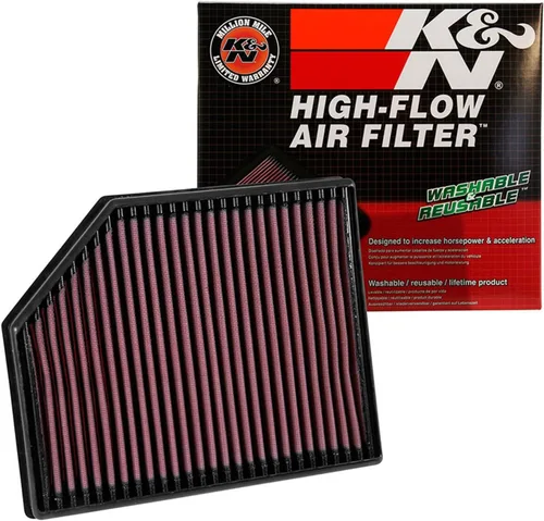 K&N Filtro de aire de motor de alto flujo original de por vida: Aumenta la potencia: Premium, lavable: Compatible con VOLVO 2016-2024: S60, S90,