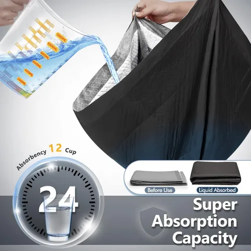 Miniatura 5 de Gimars Almohadillas de carbón extra grandes XXL con control de olores para perros, 9 capas gruesas ultra absorbentes, a prueba de fugas