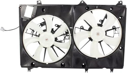 Miniatura 24 de TRQ Conjunto de ventilador de refrigeración del radiador compatible con Pontiac Vibe 2009-2010 Toyota Corolla Matrix 2009-2013 TO3115156