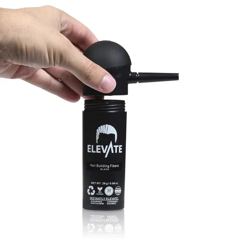 Miniatura 8 de ELEVATE Kit 2 en 1 de perfeccionamiento del cabello El juego incluye fibras espesadoras naturales y boquilla aplicadora de spray Oculta y espesa