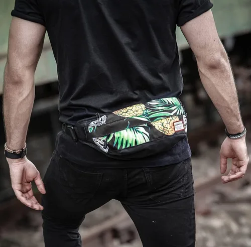 Miniatura 2 de AQIWO Riñonera para hombre y mujer, diseño de piña, para correr
