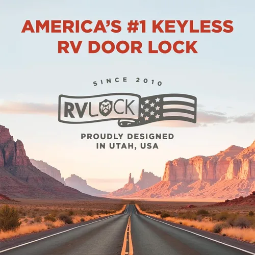 Miniatura 7 de RVLOCK V4 Cerradura de puerta de caravana de metal premium con teclado y control remoto, reemplazo de cerradura de puerta de caravana sin llave