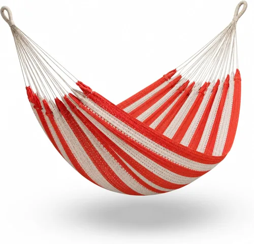 Miniatura 14 de Hamaca para 1-2 personas, capacidad de 475 libras, hamaca mexicana tejida a mano, 100% algodón suave, hamaca maya de 9.8 pies para patio, patio