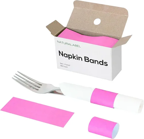 Miniatura 7 de NATURALABEL 500 servilleteros de papel con caja, servilletas autoadhesivas, para comidas familiares, fiestas de cumpleaños, bodas, celebraciones