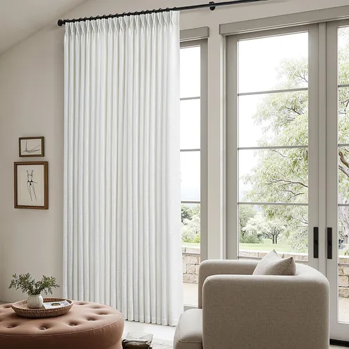 Miniatura 10 de Cortinas de lino plisadas