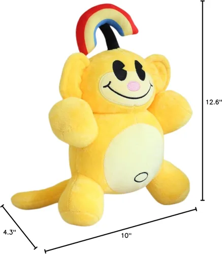 Miniatura 5 de Peluche de mono arcoíris de 12 pulgadas, peluche KND de mono arcoíris Peluches de peluche, recuerdo de fiesta de cumpleaños, regalo preferido