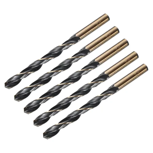 Miniatura 33 de uxcell 24 brocas de vástago recto, 0.118 in, titanio dorado y nitruro negro, acero de alta velocidad (HSS) 4341 con vástago de 0.118 in