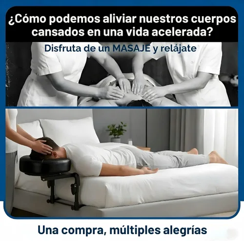 Miniatura 6 de Reposacabezas de masaje para cama, colchón para el hogar, kit de masaje ajustable de 18 pulgadas de altura, soporte para cabeza de spa, soporte