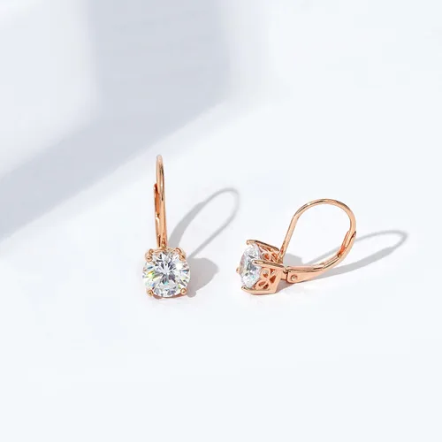 Miniatura 5 de Tienda Essentials Pendientes de plata de ley chapados en platino con circonita con elementos infinitos (anteriormente colección Tienda)