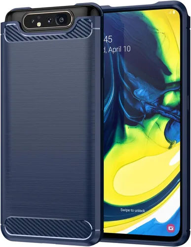 Miniatura 96 de Funda EUAGVQY para Samsung A70 Galaxy A70, Funda de Fibra de Carbono de TPU Blanda Antideslizante Duradera y Ligera, Funda Protectora para Samsung