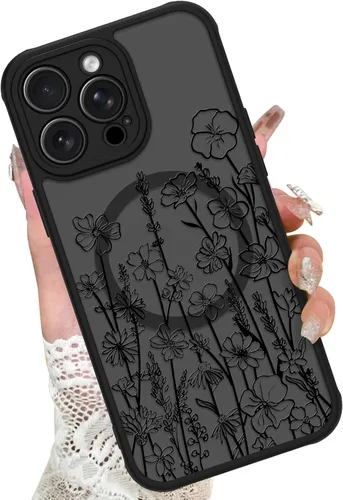 Miniatura 9 de KANGHAR - Funda para iPhone 11 [Compatible con Magsafe] Patrón estampado de leopardo Lindo guepardo Funda protectora magnética para niñas, mujeres