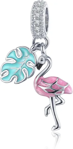 Dijes de unicornio esmaltados coloridos para pulseras Pandora, plata de ley 925, colgantes de animales para pulseras, collar de unicornio, pulseras