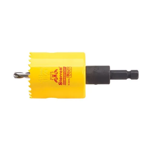 Miniatura 52 de Starrett DCH0136-G - Sierra perforadora bimetálica de corte profundo con dientes HSS resistentes a la abrasión - Ideal para cortar metal, acero