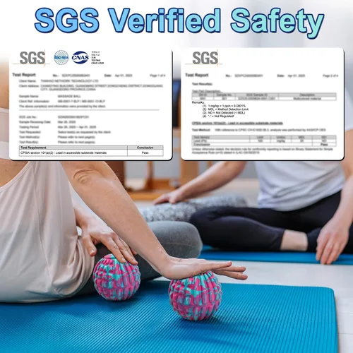 Miniatura 2 de Bola de masaje de tejido profundo para ejercicio y recuperación, certificación SGS, dirige la espalda, hombros, piernas y pies, alivia los nudos