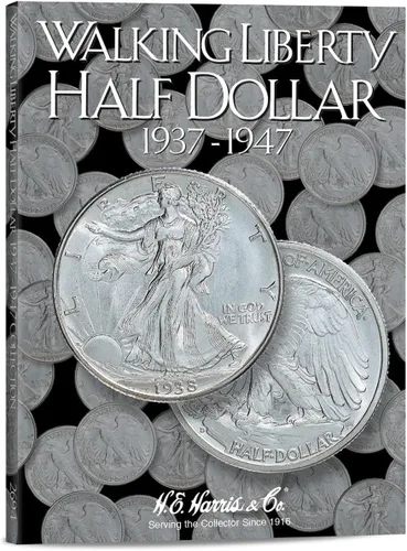 Miniatura 8 de H.E. Harris & Co. Carpeta de monedas de medio dólar de EE.UU. Walking Liberty 1916 – 1936 # 2693