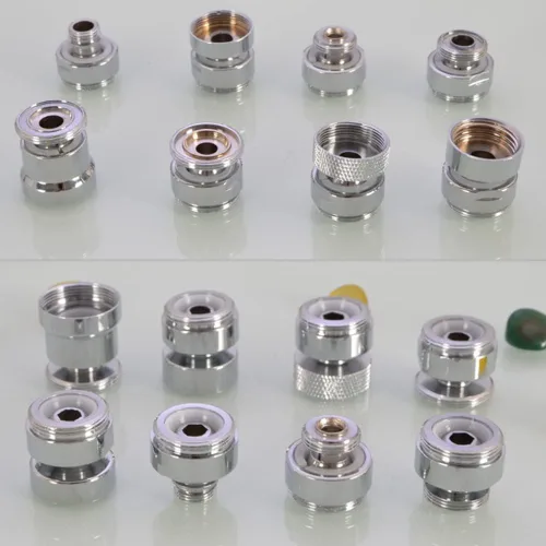 Miniatura 5 de Adaptador de grifo giratorio de 360 grados, hembra de 0.945 in a 0.866 in, rosca macho NPT de latón, adaptador de grifo de fregadero de cocina