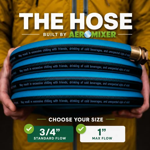 Miniatura 7 de Aeromixer THE HOSE - Manguera de jardín de 1 pulgada de 15 pies con juego de adaptadores para espitas de 3/4, mangueras de jardín comerciales sin