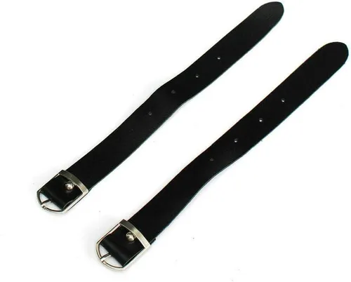 Miniatura 8 de Maso Bolsa de silla de montar de motocicleta, equipaje universal de cuero PU bolsa de almacenamiento con 2 correas de montaje negro