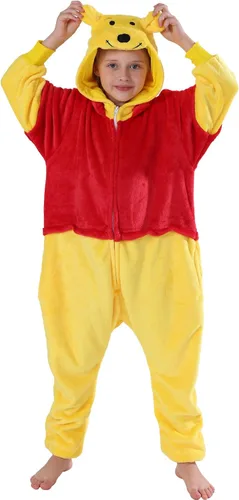 SWEETXIN Kids Unisex Onesie Pajamas Plush One Piece Halloween Costume Cosplay Sleepwear for Girls Boys
