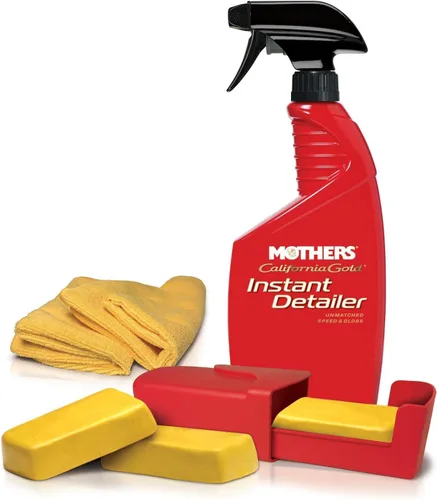 Miniatura 12 de Kit de arcilla Mothers California Gold, 1 barra de arcilla de 100 gramos + 16 oz. Detalle instantáneo — Elimina contaminantes, restaura el brillo