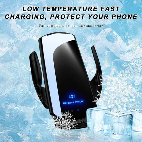 Miniatura 5 de Cargador inalámbrico para automóvil, montaje de ventilación de aire de carga rápida de 15 W, soporte de teléfono de sujeción automática, cargador