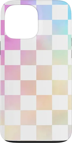 Miniatura 24 de Pastel Rainbow Checkerboard Checker Checked Pattern Case for iPhone 17