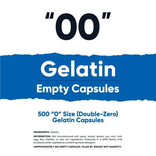 Miniatura 2 de Nutricost Cápsulas vacías de tamaño 00-500 cápsulas de gelatina vacías transparentes – Certificado Kosher, sin OMG, sin soja, sin gluten