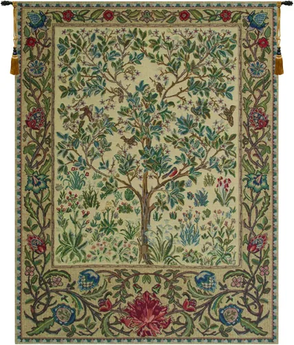 Miniatura 14 de Charlotte Home Furnishings Inc - Tapiz belga mediano para colgar en la pared Acanthus III Decoración de pared inspirada en la naturaleza 33 x 40