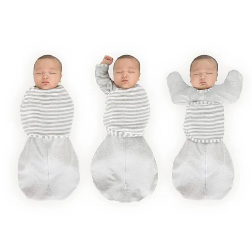 Miniatura 36 de SwaddleDesigns Saco de Envolver Omni de 6 Vías con Brazos Arriba para Recién Nacido, Más Opciones para Calmar el Reflejo de Moro, Mejora el Sueño
