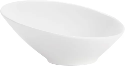CAC China SHER-15 - Ensaladera transparente de porcelana blanca de hueso de 7-1/4 pulgadas, 12 onzas, caja de 36