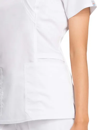 Miniatura 3 de Cherokee Women Scrubs Top Workwear Revolution Tech Mock Wrap WW775AB