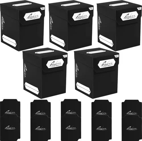 Miniatura 11 de Quiver Time Más de 100 bloques de cartas coleccionables estándar para MTG Deck y otras tarjetas TCG, juego de 5 cajas de cartas Commander con 2 rojo